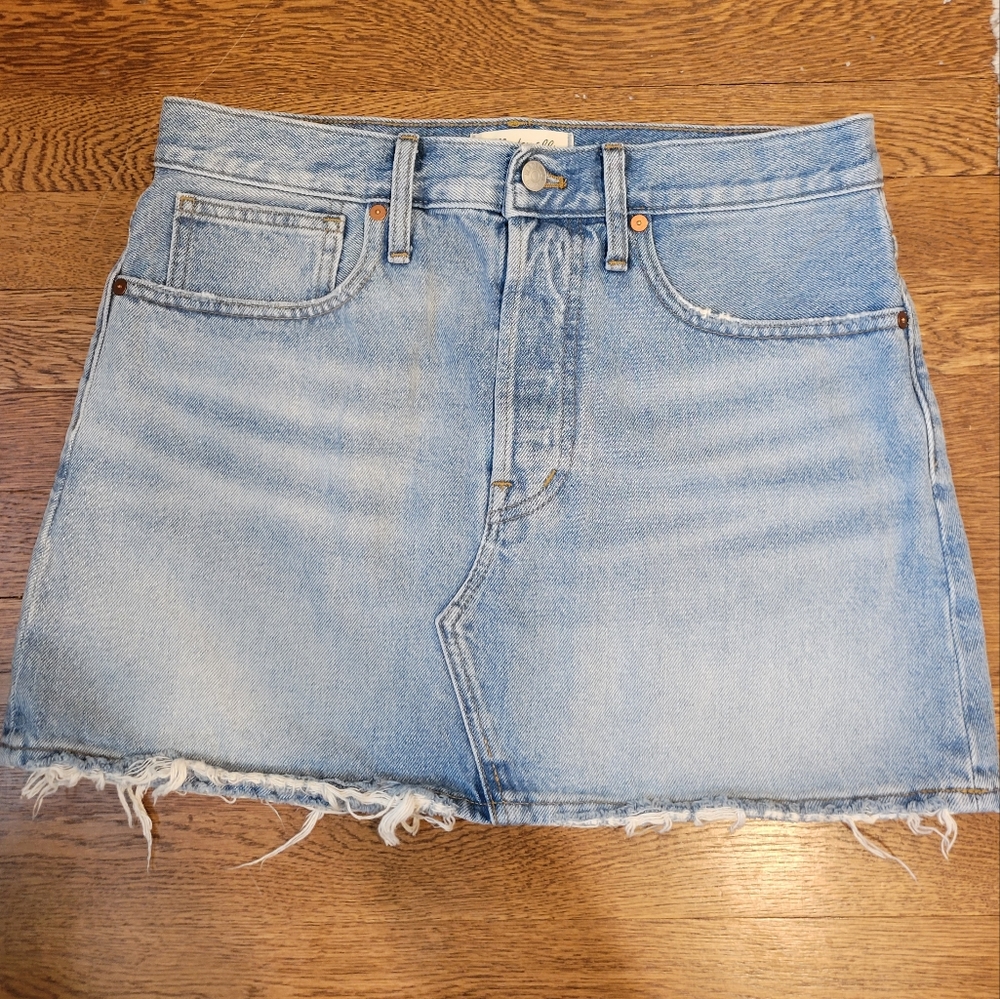 Madewell denim skirt size 27 Northdale wash